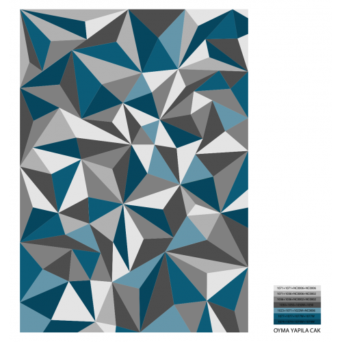 Tapis Rectangulaire à Motifs Géométriques - Celeste - My New Design
