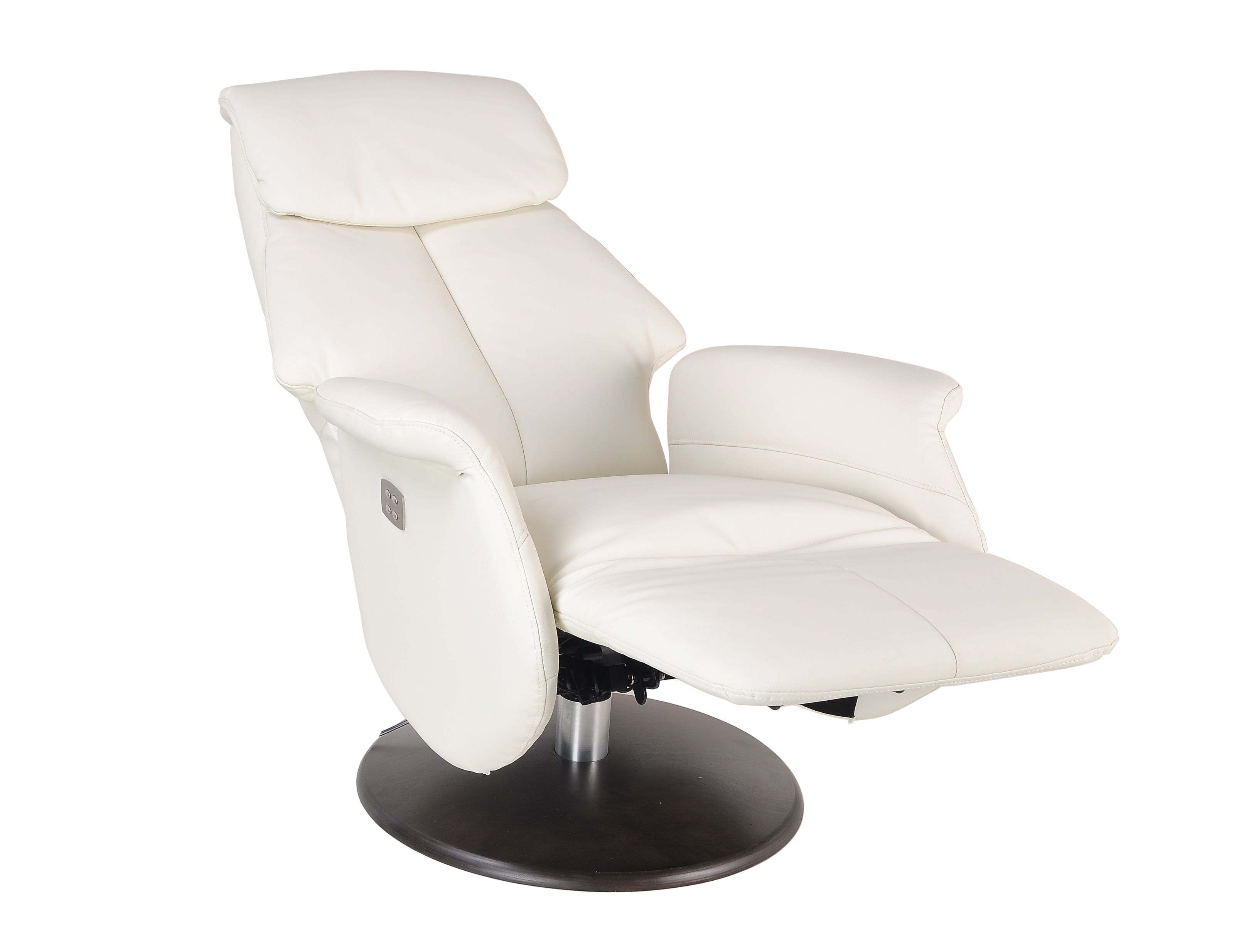 white electric recliner